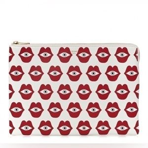 CELINE
X ANNELI SANAYE HENRIKSSON Smooth Calfskin Telepathic Pouch Red White